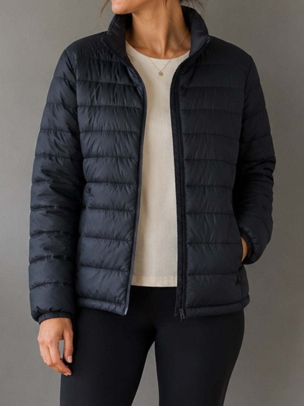 Uniqlo Ultra Light Down Puffer Jacket Navy Blue XS Lightweight